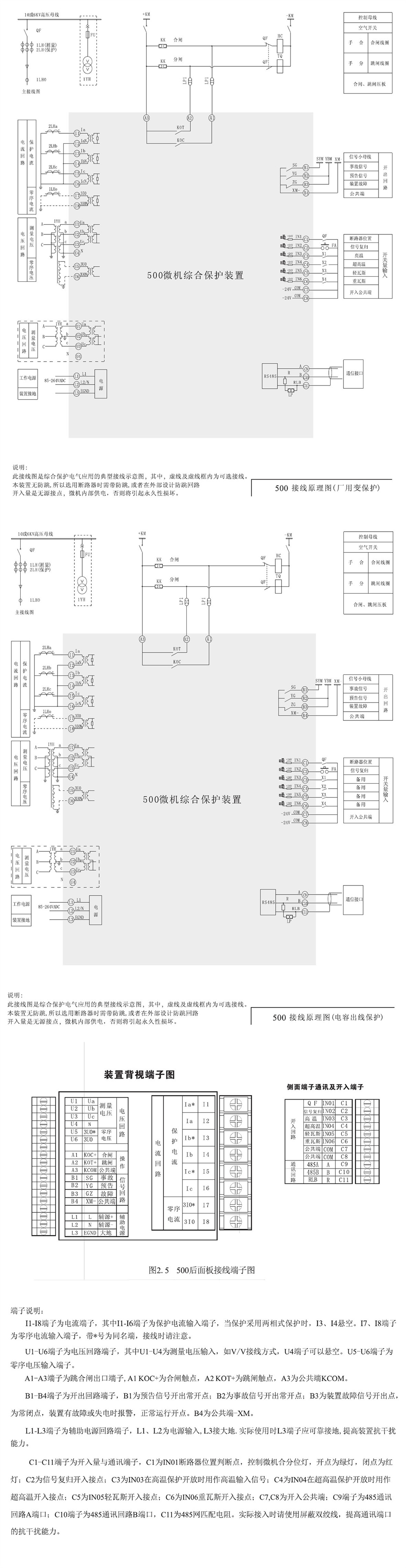 SJP-500迷你微機保護裝置產品參數圖片