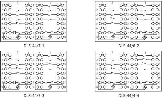 DLS-42/6-4雙位置繼電器內部連接線圖片3