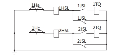 JSL-25繼電器構成的去分流操作機構的保護原理圖