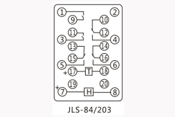 JLS-84/203接線圖 JLS-84/203接線圖